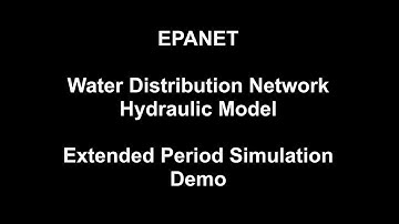 Epanet Extended Period Simulation Run Demo