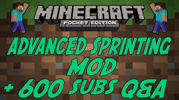 Minecraft: Pocket Edition Mod Showcase: Advanced Sprinting Mod