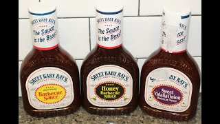 Sweet Baby Ray’s Barbecue Sauce, Honey Barbecue Sauce, Sweet Vidalia Onion Barbecue Sauce