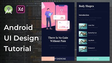 Fitness Details UI Design Animation Adobe Xd to Android Studio Tutorial