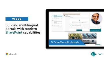 Building multilingual portals with modern SharePoint capabilities