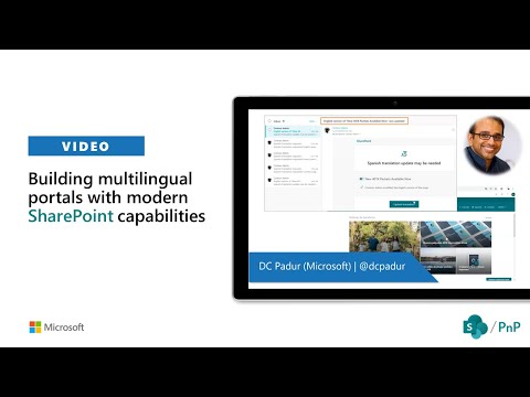 Building multilingual portals with modern SharePoint capabilities