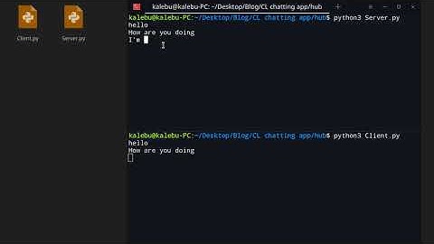 Command line chatting application in Python
