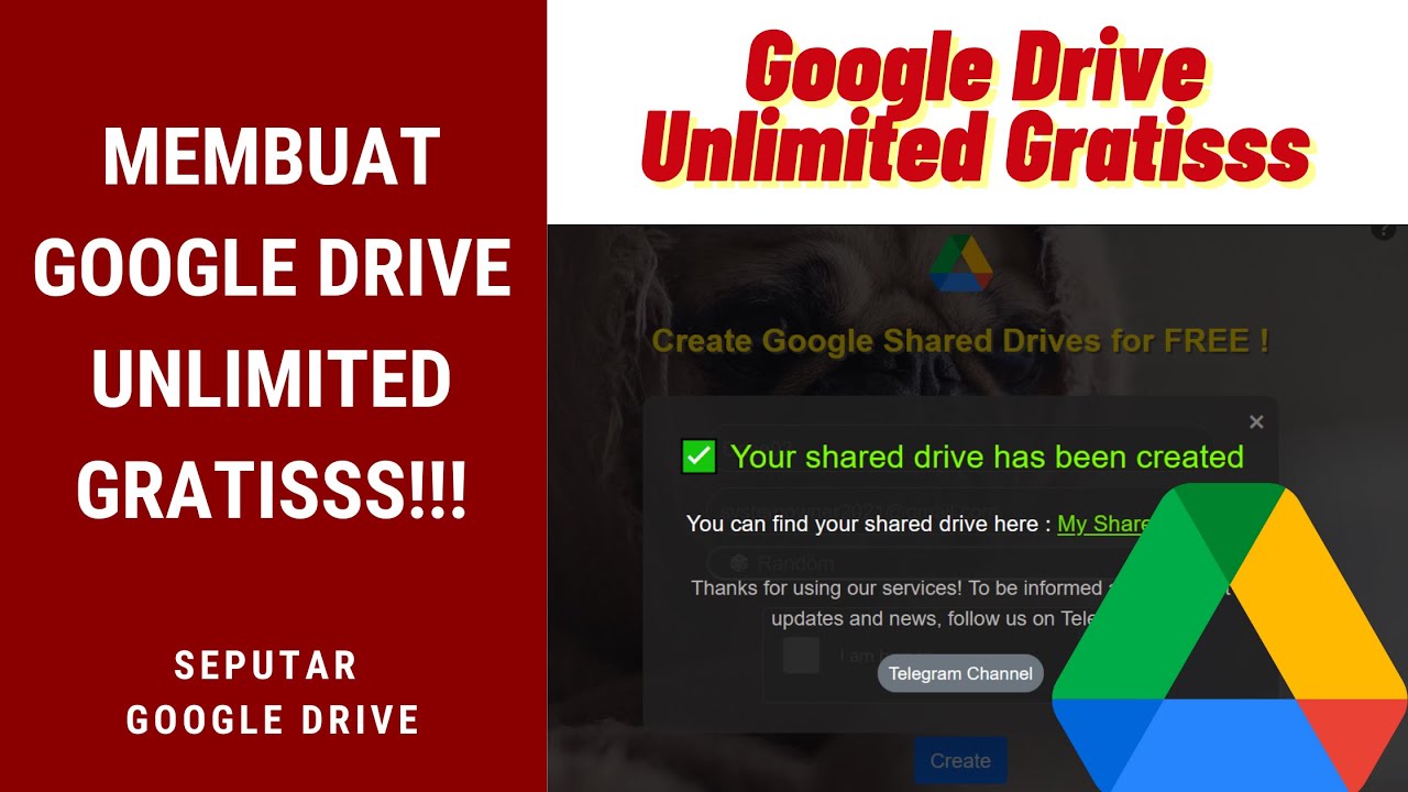 Cara Mendapatkan Google Drive Unlimited 2021 ( Google Drive Unlimited  Storage 2021) - YouTube