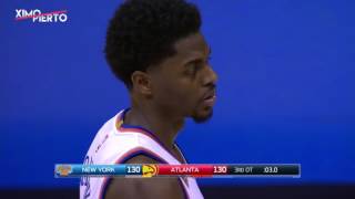 Dennis Schroder Sends the Game to 4OT Knicks vs Hawks January 29 2017