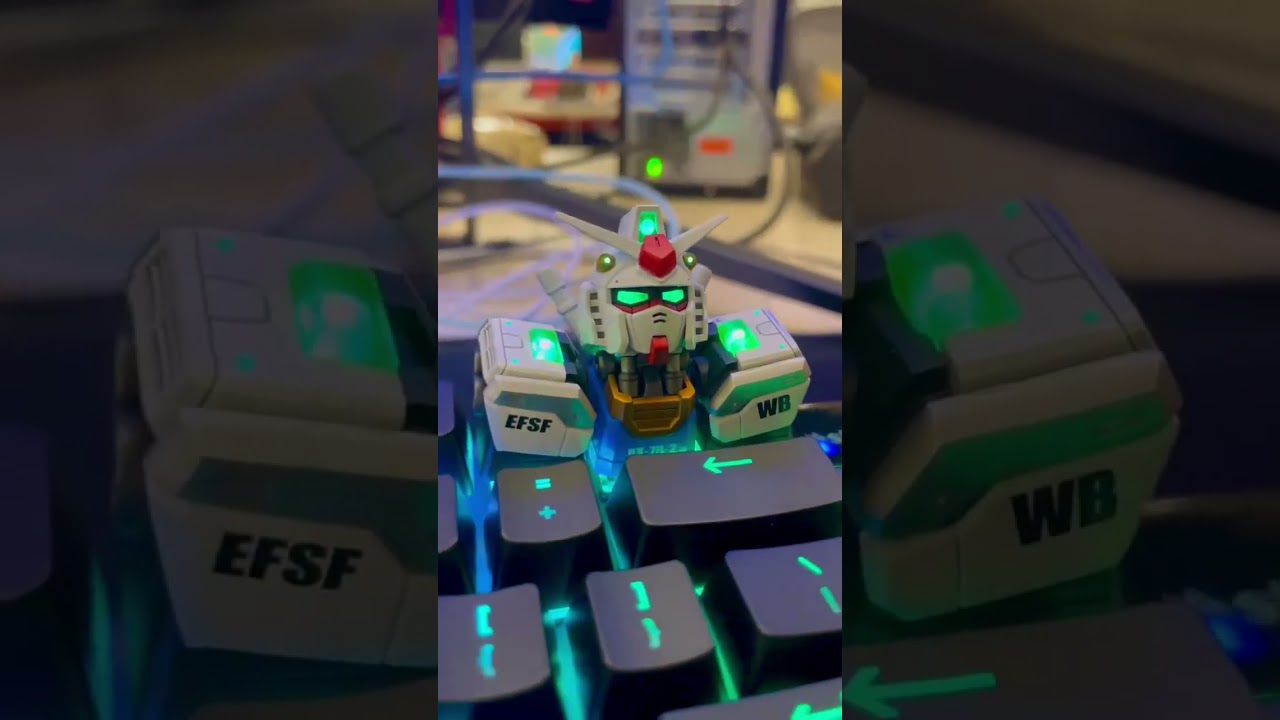 RX-0 ユニコーンガンダム キーキャップ - トリプレックスキー - Keycapor