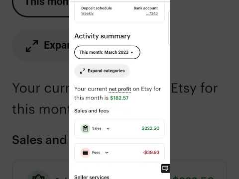 Etsy deposits hit