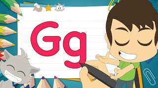 حرف (G) | تعليم كتابة حرف (G) باللغة الإنجليزية للاطفال - تعلم الحروف الإنجليزية مع زكريا