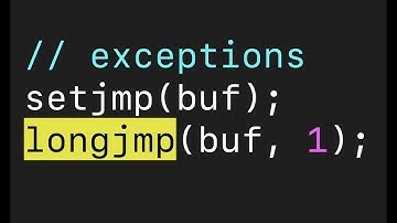 Writing a compiler: Exceptions Part 1, using setjmp and longjmp