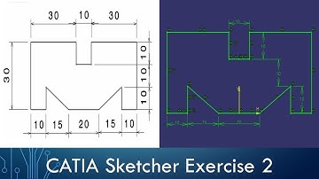 CATIA Sketcher Exercise - Sketch 2