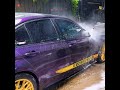 Satisfying Matte Purple BMW Deep Rinse 🧼 #shorts #carwash #asmr