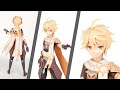 ペーパークラフト　空（原神）Aether