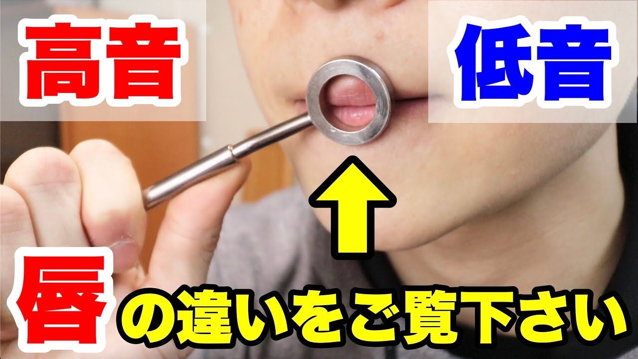 【トランペット】高音と低音の唇の違いを公開！