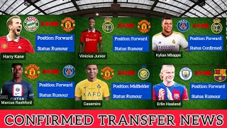 ALL LATEST CONFIRMED, RUMOURED TRANSFER | SUMMER 2024, Kane & Vinicius To Man United, Mbappe,Haaland