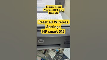 Factory Reset WiFi on HP Smart Tank 515 Printer (Quick Guide) #youtubeshorts