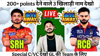 SRH vs RCB Dream11 Team Prediction|SRH vs RCB Dream11 Prediction|SRH vs RCB Dream11 Team| screenshot 5