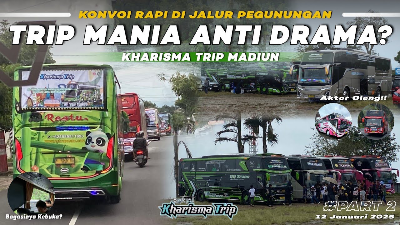 [KONVOI DI JALUR PEGUNUNGAN & FULL TELOLET‼️] Keseruan Kharisma Trip Madiun Part 2