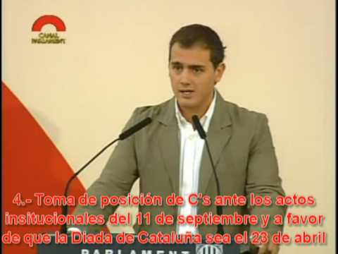 C's-Albert Rivera-Rueda de Prensa en el Parlamento-09/09...  de Premsa al Parlament