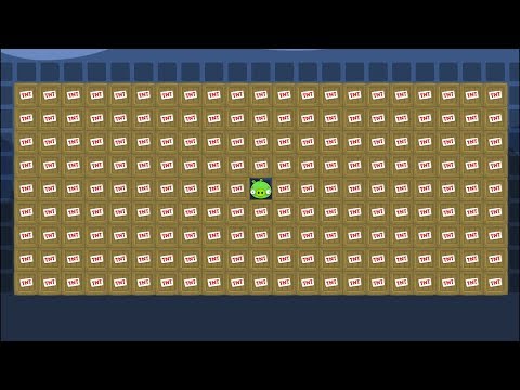 Bad Piggies - INTERESTING HAPPENINGS 1 PIG VS 100 TNT!