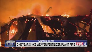 It's been 1 year since Weaver Fertilizer Plant fire in Winston-Salem