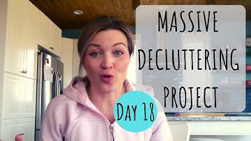 massive Decluttering Project! | Day 18 | Crazy Messy Storage Room