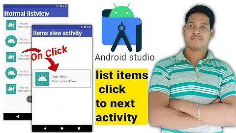 Normal listview items clicked to next activity in Android studio/Aauraparti Hindi videos