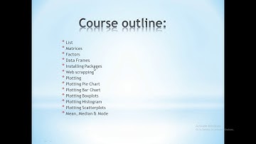lec 1 | R programming - course outline of R programming | CS KNOCKS