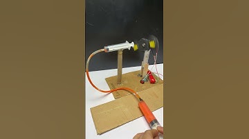 Dc motor fan project by hydraulic #dcmotor #dcmotorproject #tech #fan #shorts #diy #scienceproject