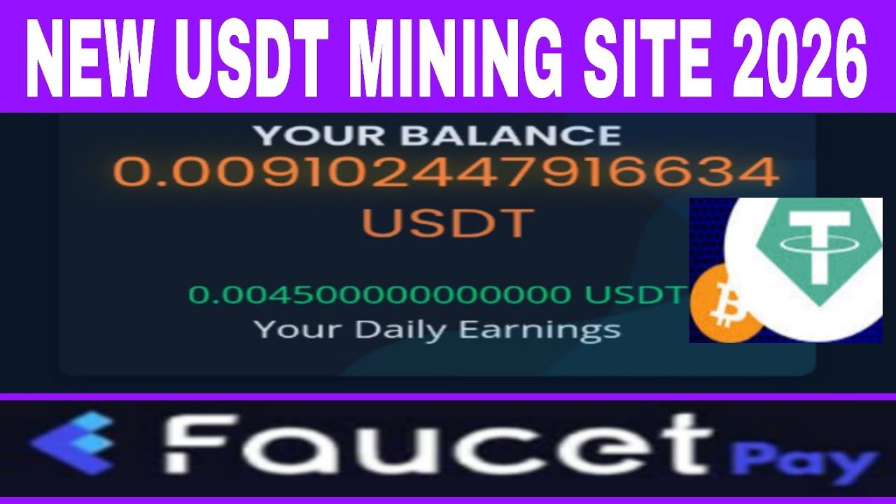 FREE USDT Mining Website 2026 🤑 | Crypto Cloud Mining | Crypto Mining Platform || Crypto 2026