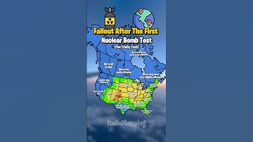 Fallout After The First Nuclear Bomb Test | ItaliaMapping #fypシ゚viral #mapping #mapper #geography