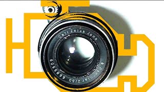 Carl Zeiss Jena pancolar 2 / 50 exakta disassembly helicoid stiff focus access glass 2 clean fungus