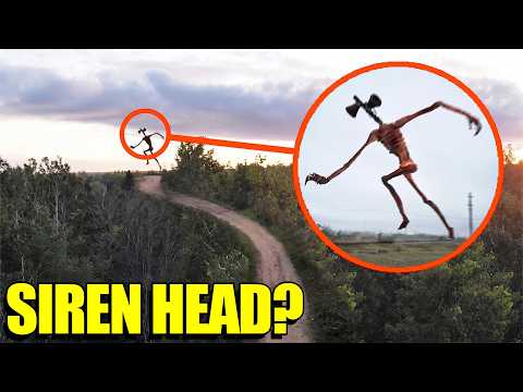 Drone catches Siren Head RUNNING in REAL LIFE! (It Saw The Drone…)