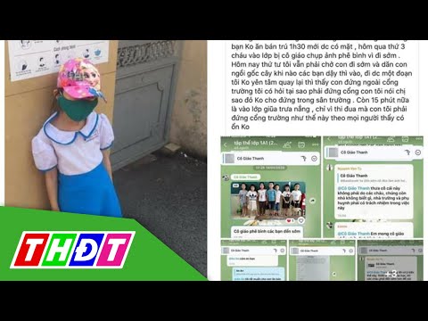 Video Học sinh bị phê bình, bắt đứng ở cổng trường vì đi học... - youtube