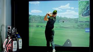 Famous Aaron Wise Practices at Home with Full Swing Simulator Profile