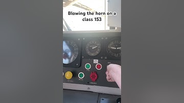 Blowing the horn on a class 153