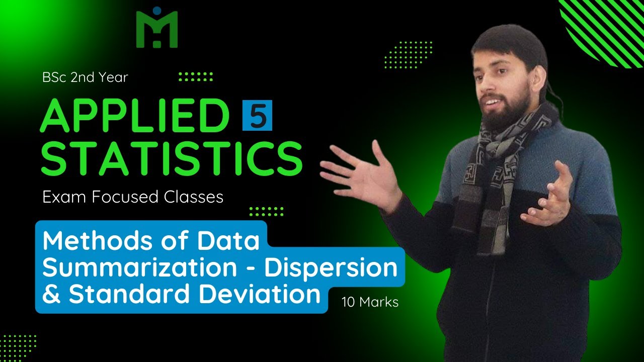 Methods Of Data Summarization Measures Of Dispersion Range SD Methods of data summarization measures of dispersion range sd