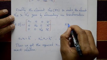 Gauss Jordan Method VTU Engineering Maths 1 by easy maths