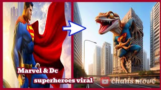 Avengers as giant gecko Marvel & DC💥AII Characters - Marvel vs Dc #marvel #avengers #spiderman