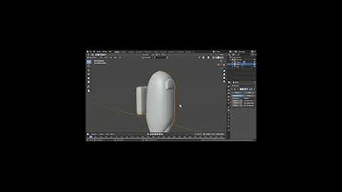 how to make a among us character in blender time lapse