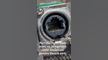 Ethercon pass thru connector fail