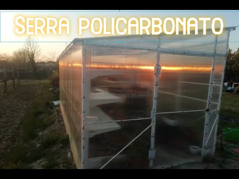 Video: Serra invernale: fai da te in policarbonato