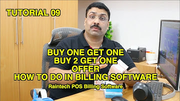 Tutorial 09!!  BUY ONE GET ONE!! BUY 2 GET ONE !! RAINTECH POS BILLING SOFTWARE Billing Software