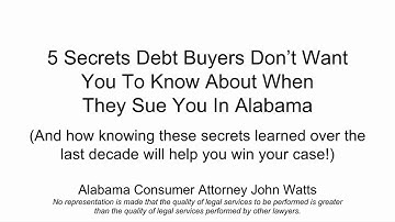 5 secrets debt buyers don