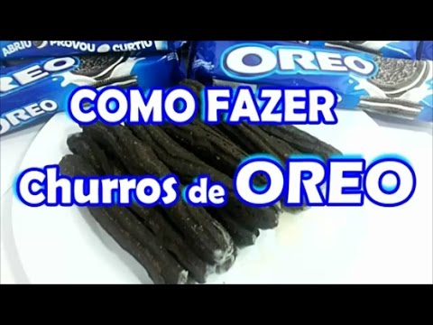 CHURROS DE OREO RECEITA SUPER FÁCIL