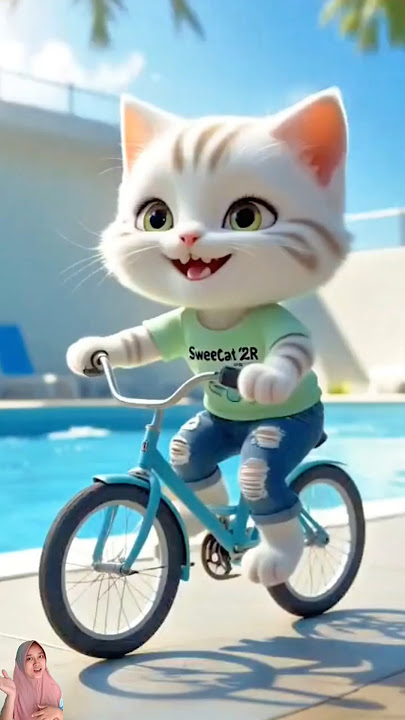 kucing lucu celeno jago berenang #kucing #animation #trending #funny #cat #ai #cats #cute #swimming