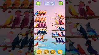 Bird sort color puzzle - 🦆🐥🐦 All Levels & Challenges (Mobile Gameplay) screenshot 5