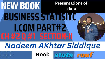 q1 ch2 section-II presentation of data business statistics icom part2 nadeem akhtar  siddique