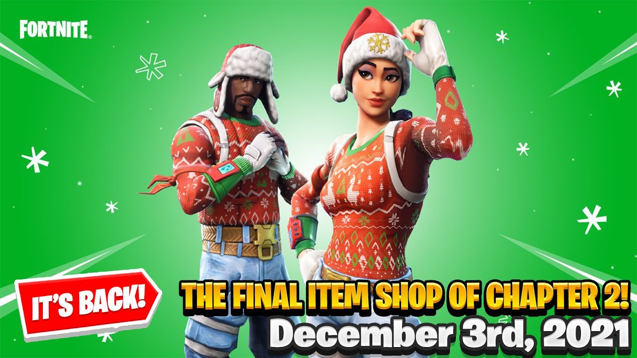 The FINAL Item Shop Of Chapter 2! Fortnite Item Shop [December 3rd