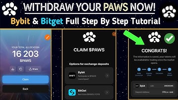 Paws Airdrop Withdrawal: Bybit & Bitget Tutorial | Step By Step Guide