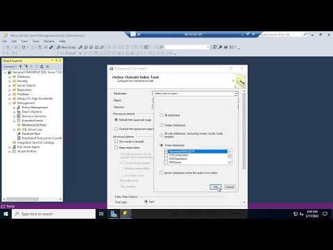 Plan de Mantenimiento SQL Server - Organizacion y reconstruccion de Indices